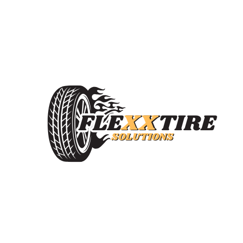 Black and White Auto Tire Repair & Shop Logo